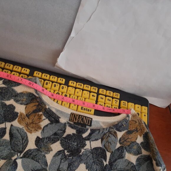 Vintage In Knit Floral Sweater Size M PreLoved Excellent Condition - Picture 4 of 9